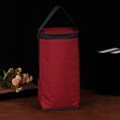 Bolsa Enfriadora De Vino, Manga Roja, Bolsa De Asas Para