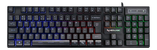 Teclado Gamer Neologic Infinite Play Black Semi Mecânico Abn