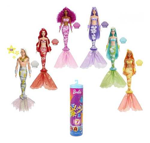 Barbie Tubo Sirena Color Reveal