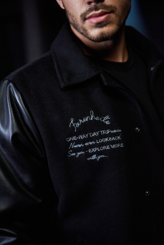 Imagen 2 de 3 de Campera Hombre Farenheite Pñ Pu One-way
