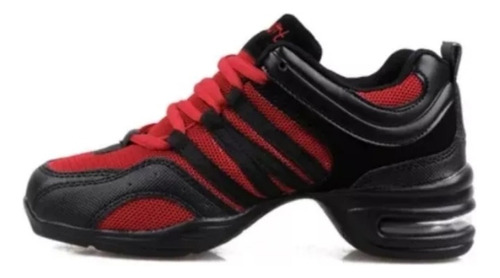 Zapatillas Marca Sport De Baile,talle 38  Rojas Y Negras