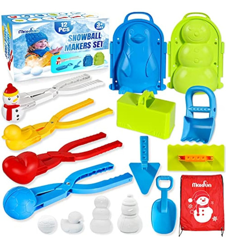 Max Fun 12 Piezas Herramienta Para Hacer Bolas De Nieve Kit 