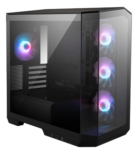 Gabinete Msi Mag Pano M100r Pz Preto Micro Atx Vidro Temp