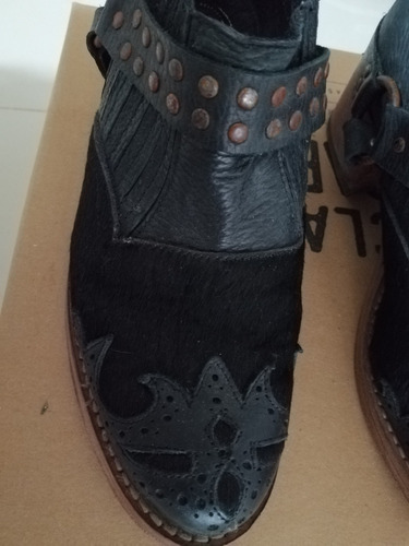 Botas Texanas De Cuero Caña Corta