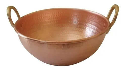 Tacho De Cobre Puro De 30 Litros 54cm Diâmetro