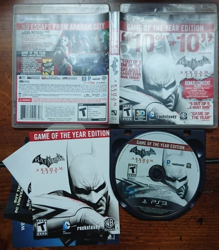 Batman Arkham City ( Game Of The Year Edition) - Ps3 + Usado