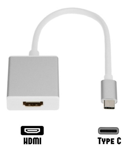 Adaptador Usb Tipo C A Hdmi Mac Macbook Lenovo Dell 4k V