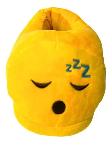 Pantuflas De Emoji Durmiendo Super Comodas Y Calientitas