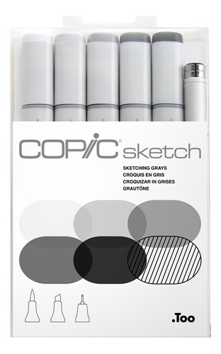 Sketch Set Sketching Grays C/ Multiliner