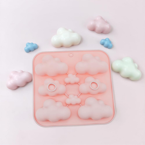 Paquete De 2 Moldes De Silicona Con Forma De Nube, Bandeja,
