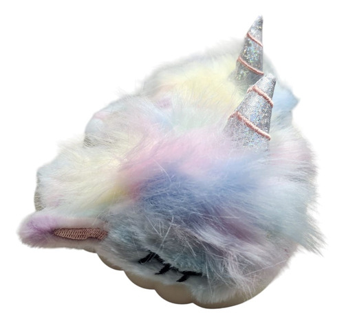 Pantufla Unicornio Nena Importada Liviana Peluche 24-34