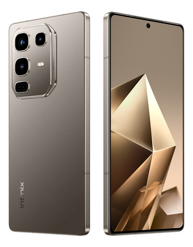 Celular Infinix Note 50 Pro Bioactive Halo Ai Lighting, 90 W, carga superrápida, 30 W, inalámbrico, 6,78 amoled, 144 Hz, 256 GB, 8 GB de RAM, titanio gris