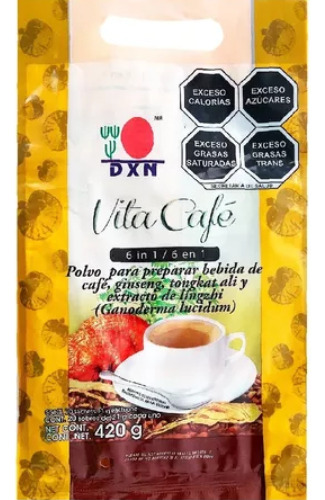 Cafe Vita Cafe Dxn 6 En 1 Con Ganoderma De 20 Sobres