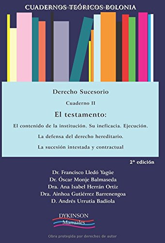 Derecho Sucesorio Cuaderno Ii El Testamento Elcontenido De L