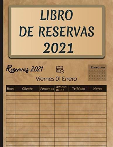 Libro : Libro De Reservas 2021 Libro De Reservas Para... 