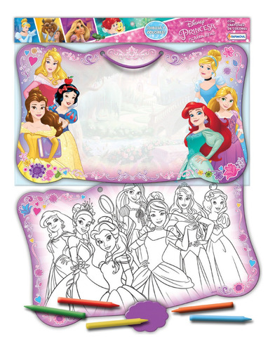 Pizarra Para Pintar Y Borrar Crayon Niños Disney Princesas