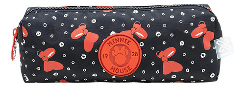 Estojo Simples Minnie Trendy 02 - 10.072 - Artigo Escolar Cor Preto Preto