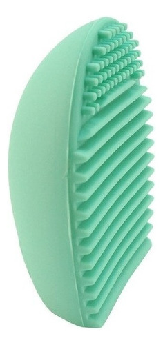 Limpiador De Brochas De Silicona Brushegg Color Verde Pastel