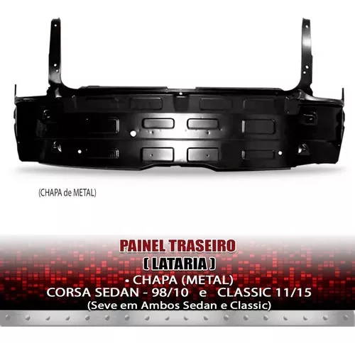 Painel Traseiro Corsa Sedan 1998 99 A 2010 Classic 2011 A 15