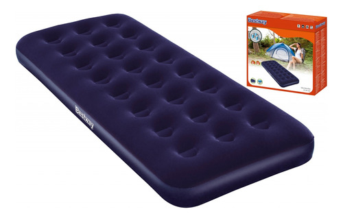 Colchon Inflable Individual Bestway 150kg 22cm De Alto 