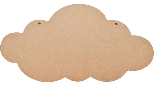 Tabla De Nombre Little Birdie Mdf Nube 40x20 Cm