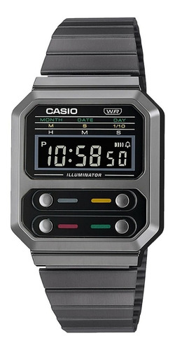 Reloj Casio A100wegg-1a Retro Unisex Pavonado