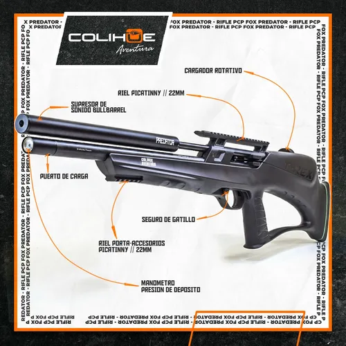 Rifle Pcp Fox Predator Bullpup 5,5mm - Custom Plus