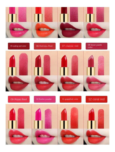 Lápiz Labial Hidratante De Tubo Redondo