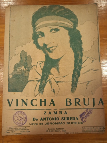Vincha Bruja Sureda Zamba Partitura