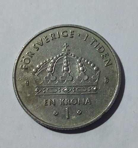 Moneda Suecia 1 Corona 2002  Vf- Km 894