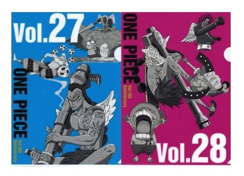 Set 2 Carpetas One Piece Vol.100 Anniversary Vol. 27 Y 28