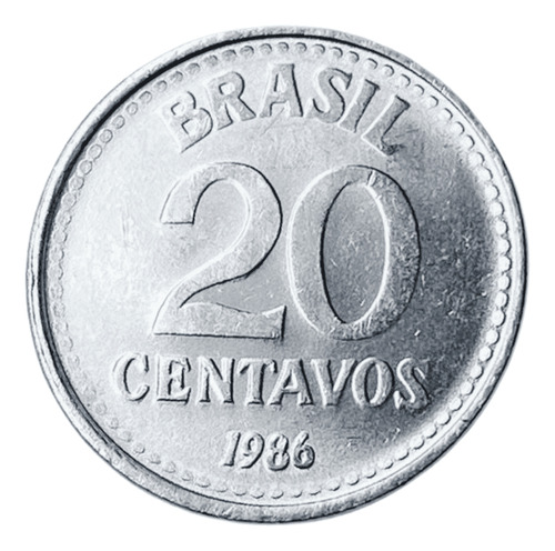 Moeda De 20 Centavos De 1986