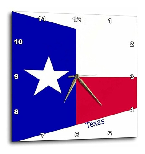 Florene  Relojes De Pared  Impresion De Bandera De Texas En