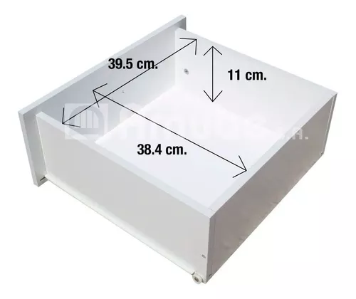 Cajonera Melamina Blanca 5 Cajones Placard 48x45x77 Color Blanco