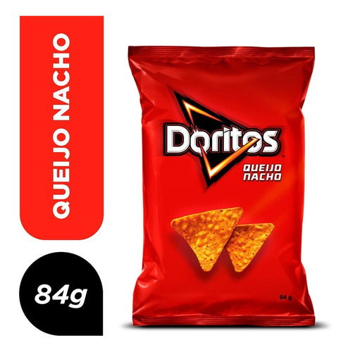 Kit 10 Pacotes Salgadinho Doritos Queijo Nacho 84 G