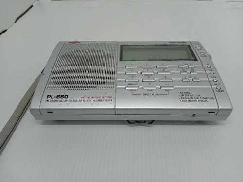 Imagem 3 de 9 de Rádio Tecsun Pl-660 Caixa Capa Antena Fonte Banda Aérea Comp