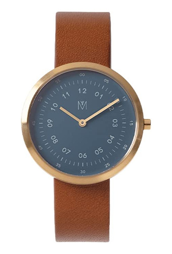 Reloj Minimalista Maven Mujer 34mm Con Movimiento Suizo Y Cr