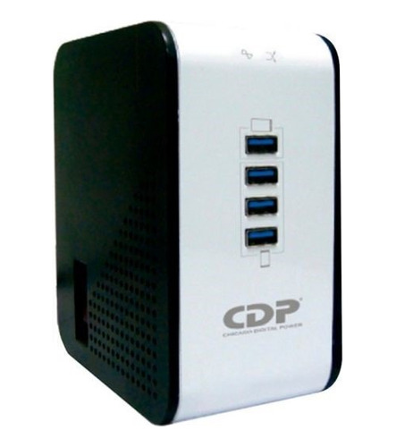 Regulador Cdp R2cu-avr1008 1000va 500w 4 Puertos Usb 8 Tomas