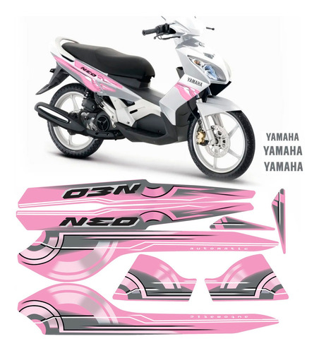 Kit Adesivos Yamaha Neo 2010 Rosa
