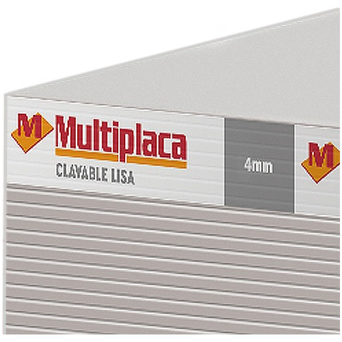 Placa Cementicia 4 Mm Multiplaca Superboard De 1,20x2,40 M
