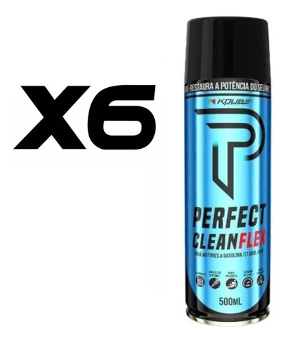 Kit 6 Latas Koube Perfect Clean Álcool Gasolina Gnv Flex