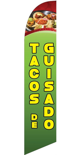 Bandera Publicitaria Tacos De Guisado # 168 Solo Bandera