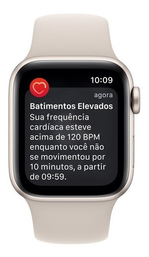 Imagen 5 de 9 de Apple Watch SE GPS - Caja de aluminio blanco estelar 40 mm - Correa deportiva blanco estelar - Patrón