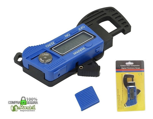 Imagen 5 de 7 de Micrometro Digital Calibrador Pantalla Lcd Espesor 0 - 12.7m