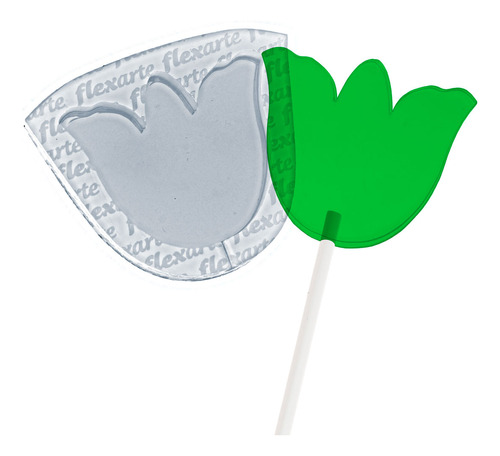 Molde De Silicone 909 - Pirulito De Tulipa - 5cm - Flexarte