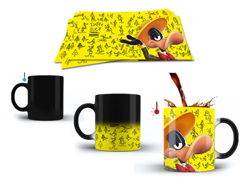 Taza Magica Personalizada Looney Tunes Con Nombre Modelo 3