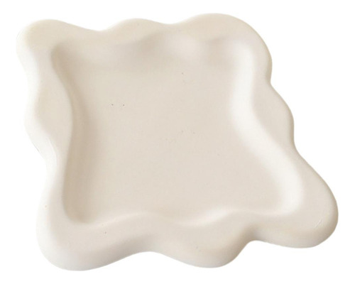 Bandeja De Plato De Joyería De Yeso Bandeja Cuadrado Beige