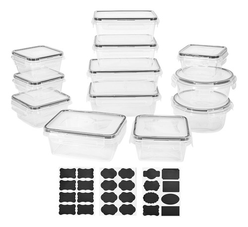 Set 12 Recipientes Para Comida Aptos Para Microondas