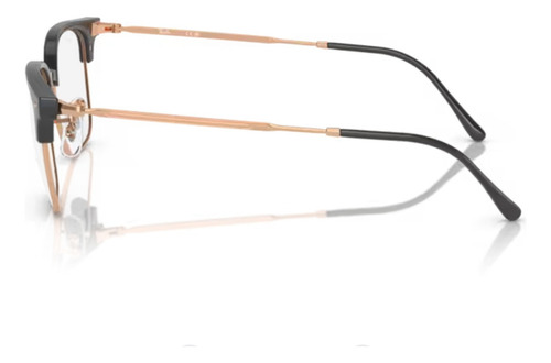 Lentes Ray Ban Rx7216 8322 New Clubmaster Dark Grey Rosegold Color Dark Grey On Rose Gold 8322