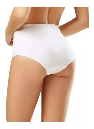 Panty Clásico Señorero Algodón Encaje Cubrimiento Cachetero